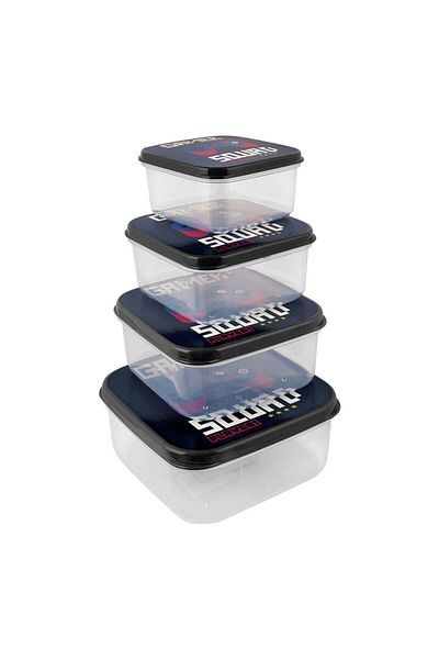 HOBBY LİFE Hobby Life Funbox Set of 4 Storage Containers - Gamer Squad