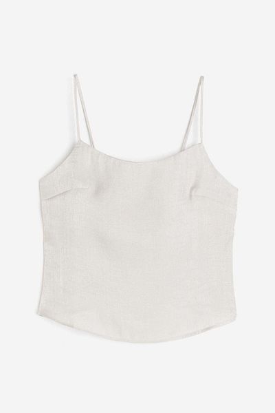 H&M Tie-detail strappy top
