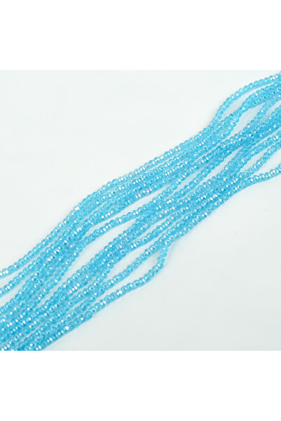 yfhobi 1 Dizi (145-155 Adet) - 2 mm Yassı Kristal Cam Boncuk Dizisi Şeffaf Ja...