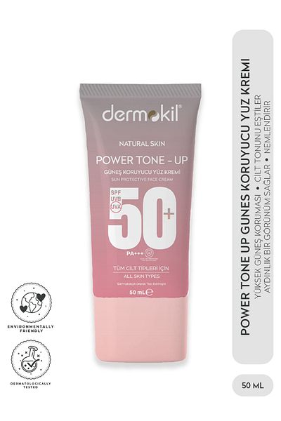 Dermokil Power Tone-Up 50+Spf Sunscreen Face Cream