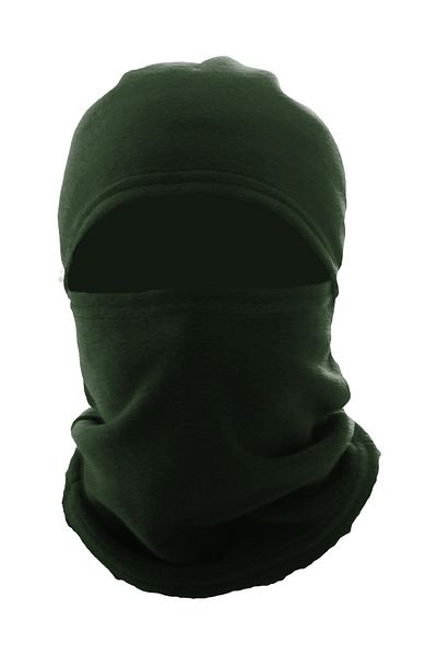 Mrey Khaki Polar Snow Mask Thermal Winter Hat Beanie Neck Collar Biker Helmet Balaclava Army Green