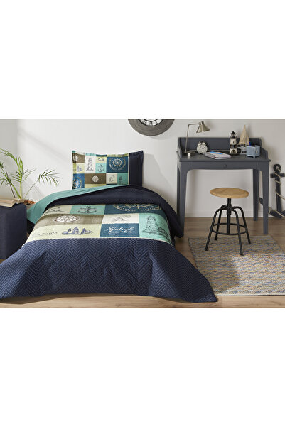 Özdilek Set cuvertură de pilota matlasată unică Nautical Traveler