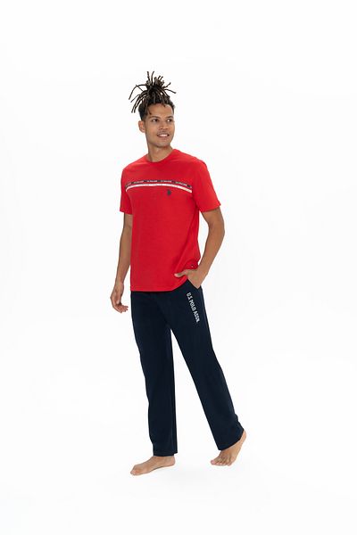 U.S. Polo Assn. Men'S, Licensed, Uspa, 100% Cotton, (Red), Pajama Sets