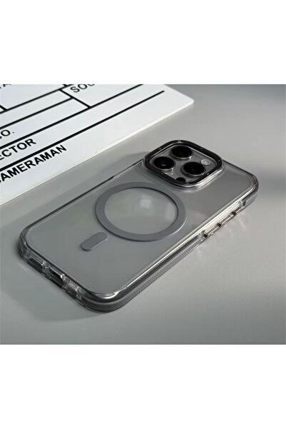 DGN İphone 14 Plus Ve 15 Plus Uyumlu Kılıf Magsafe Özellikli Kamera Çerçeve K...