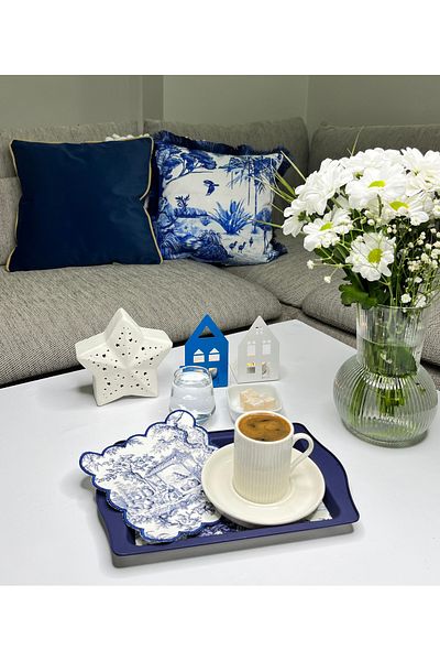 decofav Γαλλικό σχέδιο με μολύβι με κέντημα Cocktail σερβιέτα 1 τεμάχιο