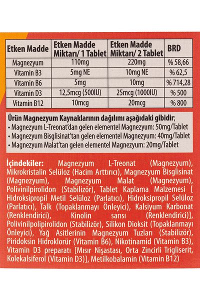 Phytodef Magnodef Focus L-Treonat - Bisglicinate Malat 30 Tablets (Magnesium)