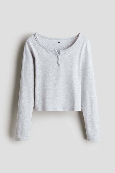 H&M Long-sleeved Jersey Top