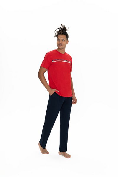 U.S. Polo Assn. Men'S, Licensed, Uspa, 100% Cotton, (Red), Pajama Sets