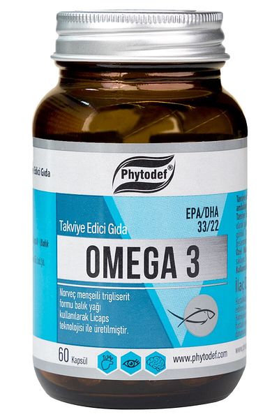 Phytodef Omega 3 Licaps 500mg - 60 Norwegian Origin Capsules, Epa/dha 330/220 Fish Oil