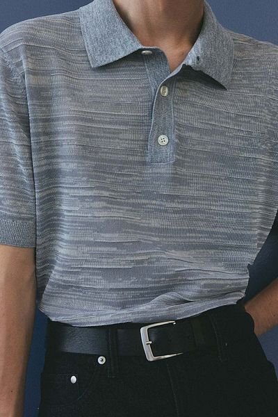 H&M Regular Fit Fine-knit polo shirt
