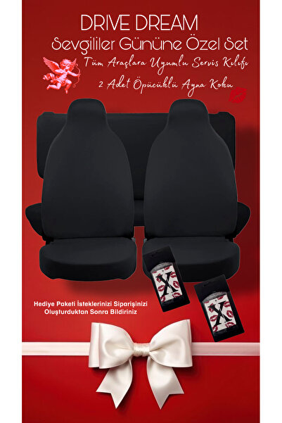 APEXİ Kiss Koku ve Servis Kılıfı Takımı Siyah Renk,Her Araca Uyumlu, Sevgilil...