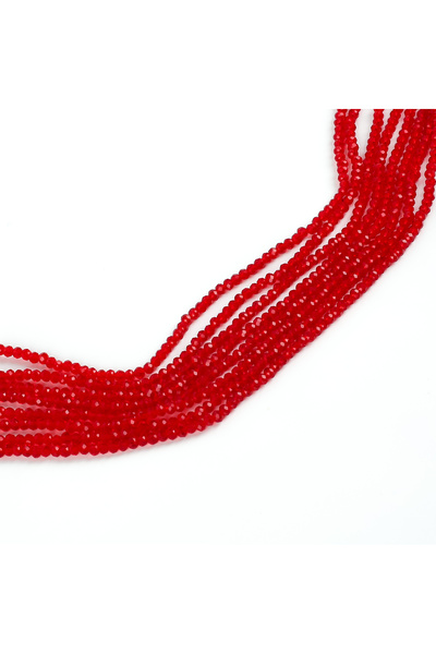 yfhobi 1 Dizi (145-155 Adet) - 2 mm Yassı Kristal Cam Boncuk Dizisi Şeffaf Kı...