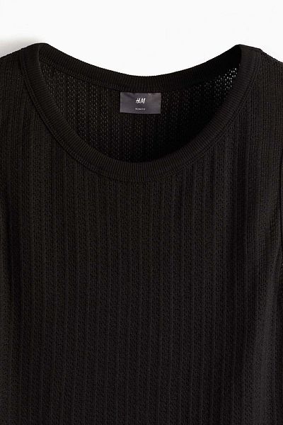 H&M Slim Fit Pointelle jersey vest top