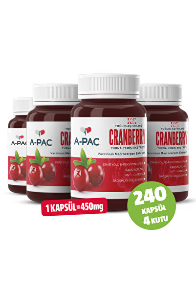 Kızılcık Sepeti Cranberry Turna Yemişi Kızılcık Ekstresi Vitamin C 450 ml 240...