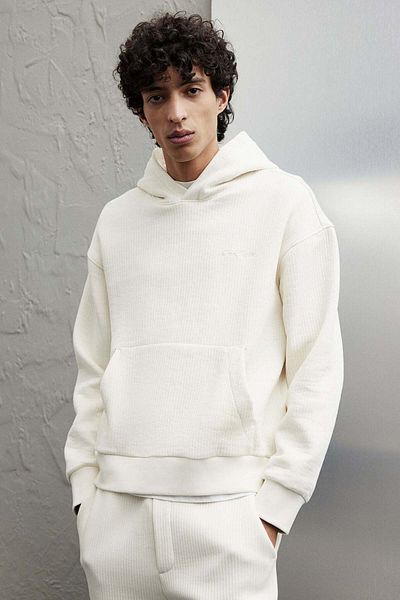 H&M Loose Fit Ribbed hoodie