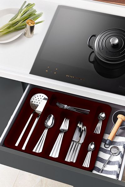Snippy Spony - Single Sided Extendable Adjustable Practical Drawer Cutlery Organizer, Ladle
