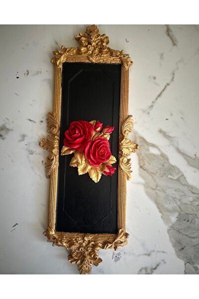 busraconcept Sevgiliye özel tablo el yapımı gül tablo 2li