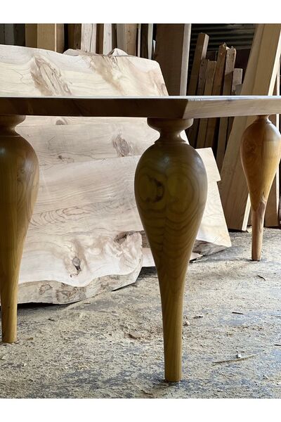 SEDİR El Işciliğinden Oluşan %100 Dut Ağacı Tasarım Yemek Masası.