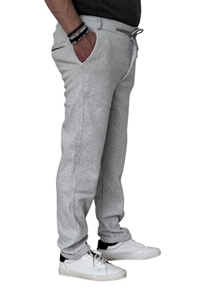 BOYA MODA ERKEK JOGGER PANTOLON BATTAL BÜYÜK BEDEN BEL KEMERLİ FERMUARLI CEPLİ BAĞCIKLI PİKE KUMAŞ