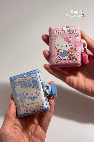 caps مجموعة دفاتر ملاحظات صغيرة قابلة للقفل من سانريو - Hello Kitty، Cinnamoroll، My Melody، Kuromi