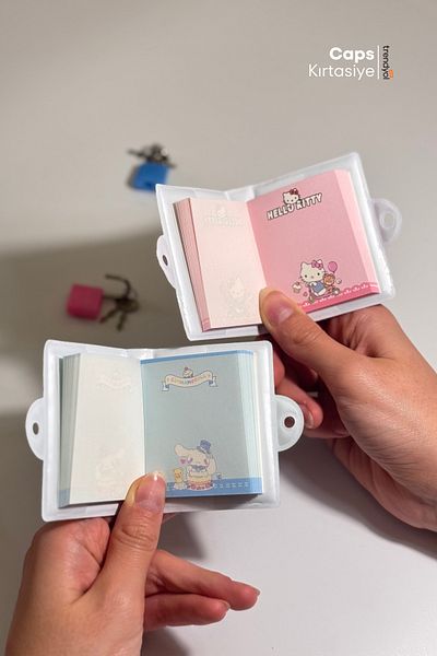 caps مجموعة دفاتر ملاحظات صغيرة قابلة للقفل من سانريو - Hello Kitty، Cinnamoroll، My Melody، Kuromi