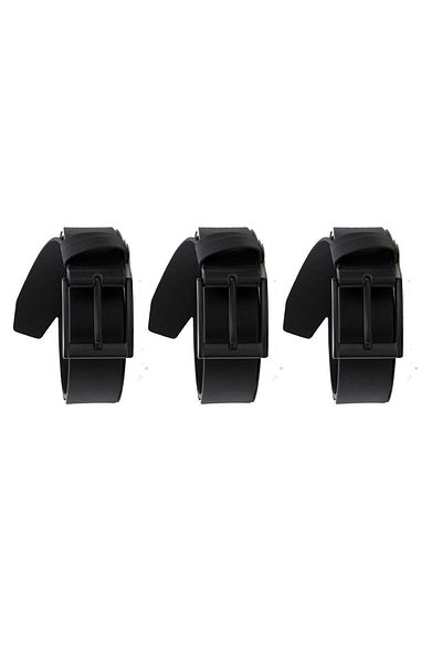 derimond 3 Pieces Men's Belt Suitable for Jeans and Canvas 145 cm Belt