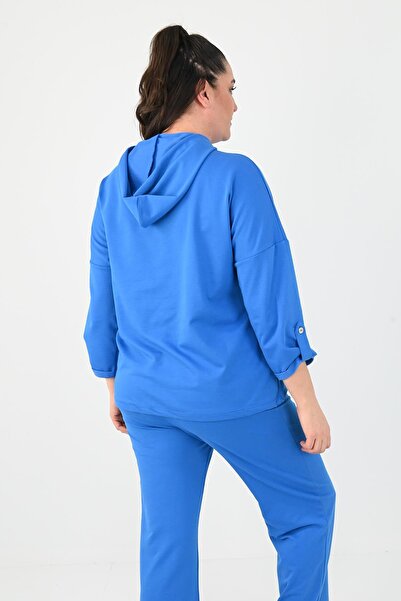 Koza Butik Голям дамски анцуг с джоб тип кенгуру 8026-24