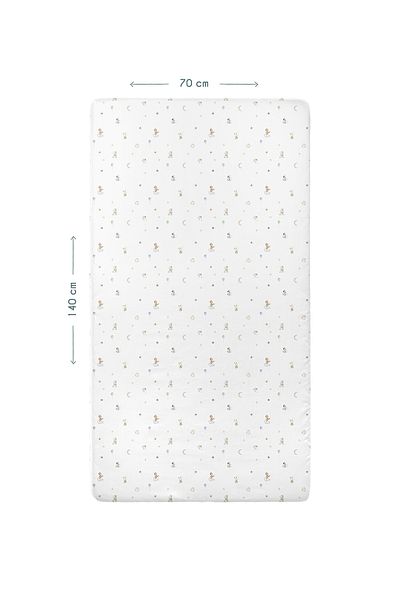 Casadora Baby Circus 100% Cotton Combed Elastic Baby Bed Sheet - 70X140 cm