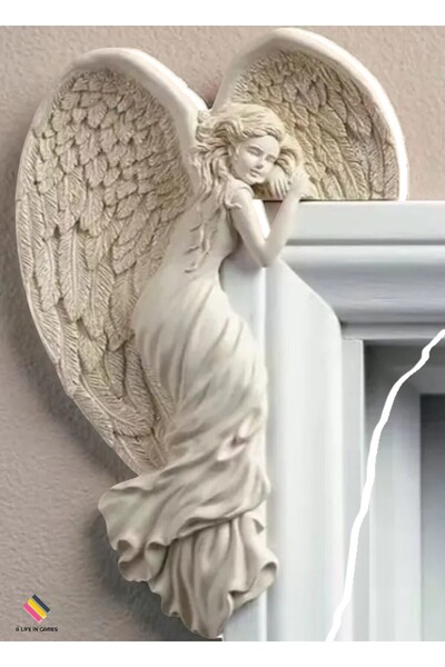 a life in games Kapı Duvar Süsü MELEK - Dekor dekorasyon ev ofis hediyelik angel süs SERT PLASTİK