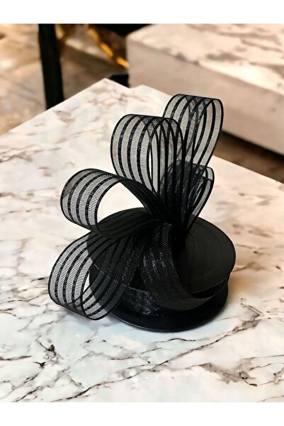 Değerlihediyeler 2.5 Cm Şerit Şifon Siyah Kurdale 20 Mt. – Kurdele – Kurdele