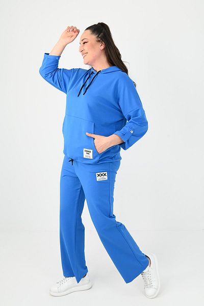 Koza Butik Голям дамски анцуг с джоб тип кенгуру 8026-24
