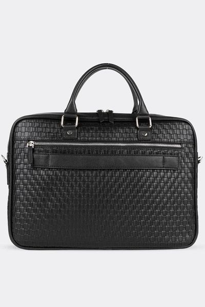 MORCA Straw Black Unisex Briefcase Laptop Bag