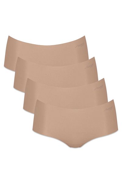 SLOGGI Damen Shorts, 4er Pack - Zero Microfibre 2.0 Shorts, Mikrofaser, einfarbig