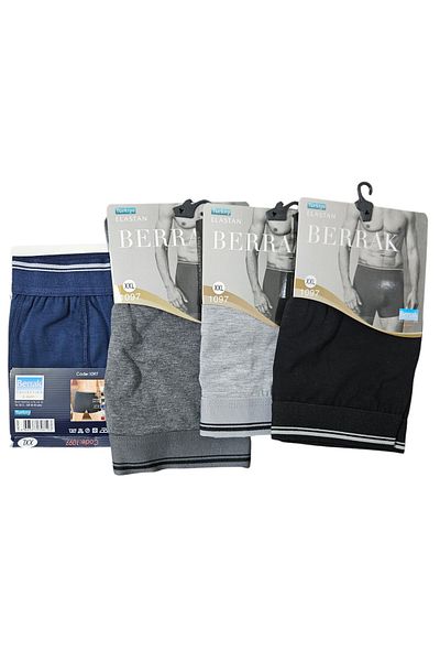 Berrak Men's 4-Piece Cotton Lycra Flexible Fabric Boxers