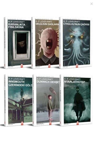Kızıl Panda Yayınevi H. P. Lovecraft Seti - 6 Kitap (korku)