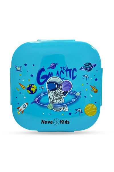 NovaKids Nova Kids Square 1000ml Bento Lunch Box - Astronaut Blue