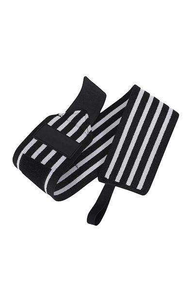 Endless Stretchable Wristband Strap Single Thumb Loop | Black | Material: Nylon And Polyester