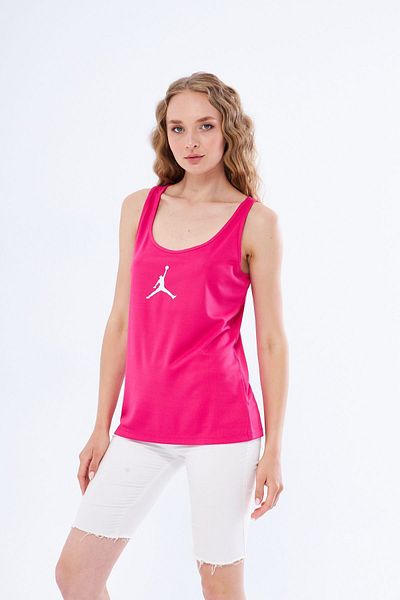 Moda Işık Fuchsia Jordon Printed Thick Strap Sports Tank Top