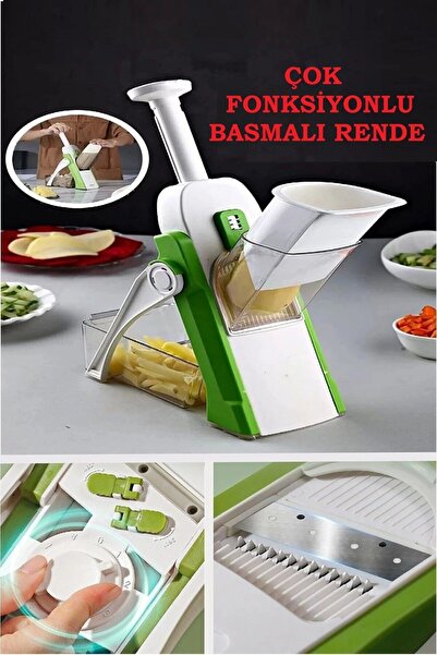 Uniquem Çok Amaçlı Basmalı Sebze Dilimleyici Doğrayıcı Mandolin Brava Spring ...