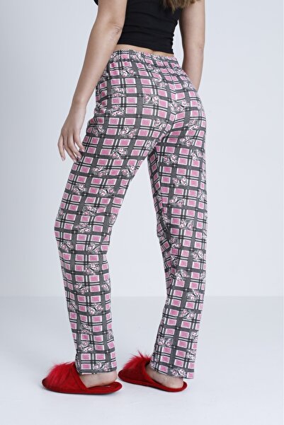 DONEX Thick Raised Fabric Printed Women's Pajama Bottoms