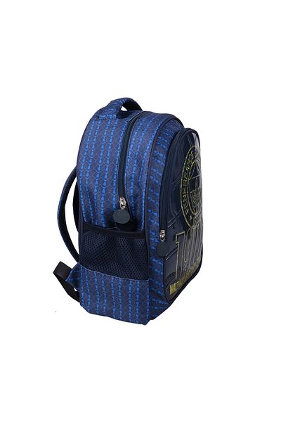 Fenerbahçe Children's Printed Lined Licensed School Backpack with Zippered Water Bottle Compartment
