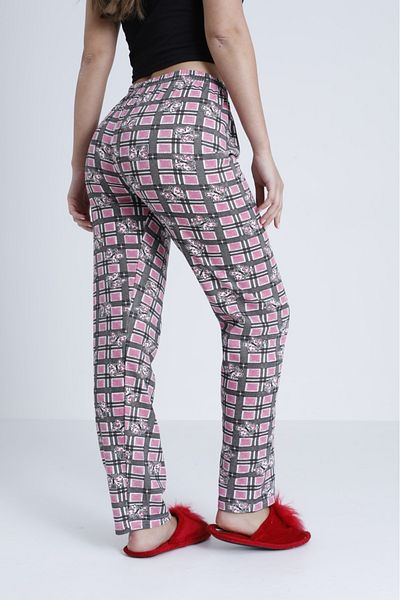DONEX Thick Raised Fabric Printed Women's Pajama Bottoms