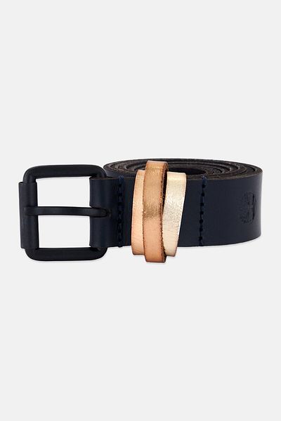 Timberland Women Genuine Leather Buckle Belt, Black