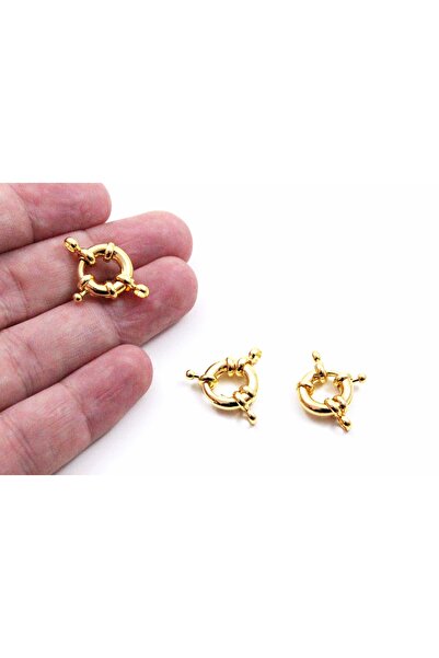 yfhobi 1 Adet - 13 Mm, Fermuar Klips, Takı Klipsi, Bileklik Klipsi, Altın Kaplama 1. Kalite