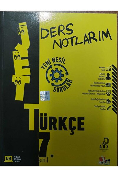 Jet Yayınları Jet 7. Sınıf Türkçe Ders Notlarım