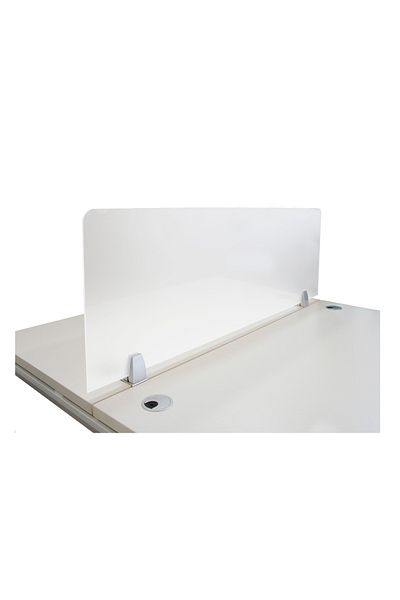Mahmayi Desk Privacy Divider, Office Divider Partition, Desk Separator Panel for Student-140x40cm (White)