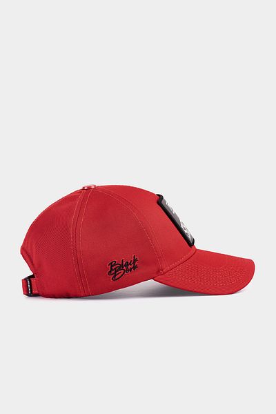 BlackBörk V1 Six 7 Number Logo Red Baseball Cap