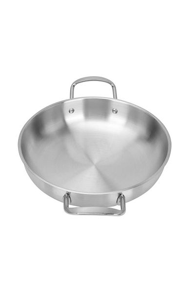 mastergold (18 CM)18/10Stainless Steel Deep Fryer with 2 Side Handles Professional Cooking Pan For Multiple Use
