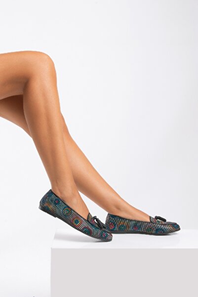 PASSAGE SHOES Kadın Hakiki Deri Multi Renk Babet 1037