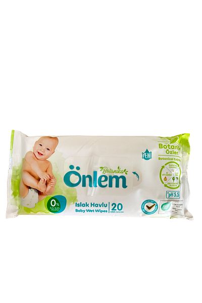 ÖNLEM Botanika Precaution Wet Towels - 1 Pack of 20
